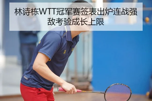 林诗栋WTT冠军赛签表出炉连战强敌考验成长上限